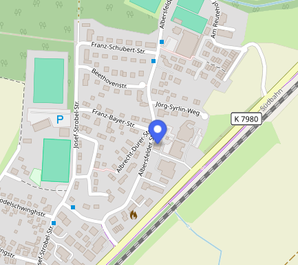 Screenshot des Standorts auf einer Open Street Map Karte